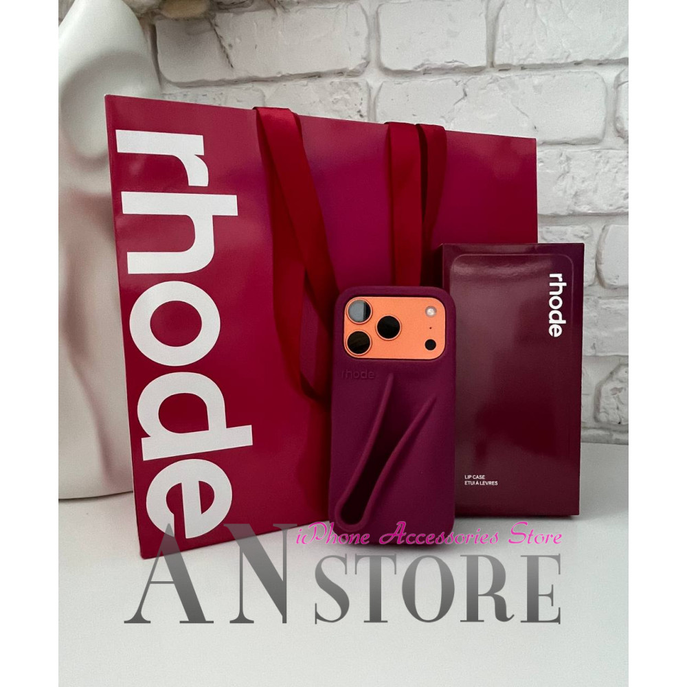 Подарочный набор RHODE Raspberry с чехлом на iPhone